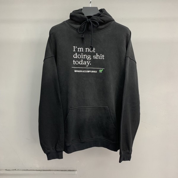 「#2300」Balenciaga lettered washed sweatshirt