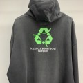 「#2300」Balenciaga lettered washed sweatshirt