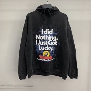 「#2302」Balenciaga Lucky hooded sweatshirt