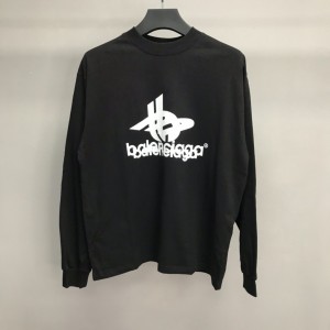 「#2304」Balenciaga lettered long sleeve T-shirt