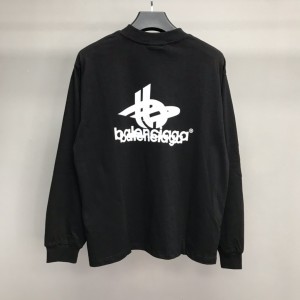 「#2304」Balenciaga lettered long sleeve T-shirt