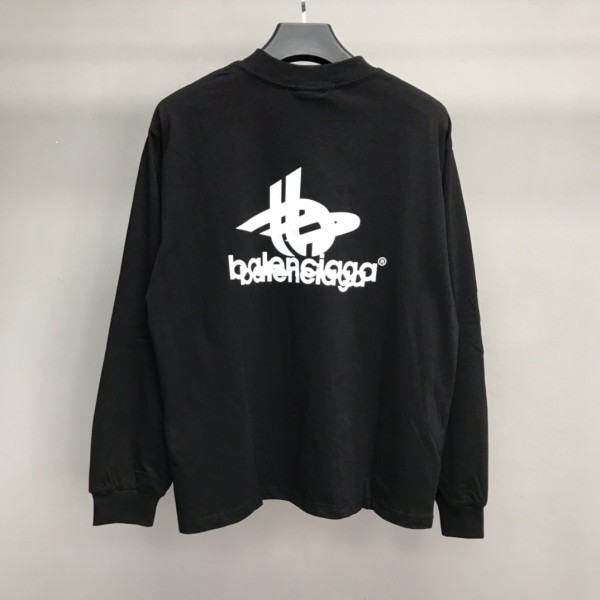 「#2304」Balenciaga lettered long sleeve T-shirt