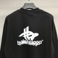 「#2304」Balenciaga lettered long sleeve T-shirt