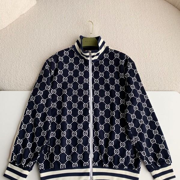 「#2342」Gucci Men's knitted sweater jacket