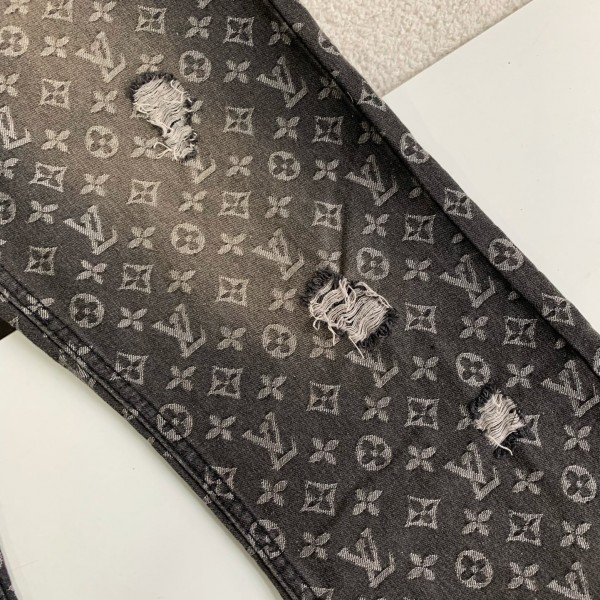 Lv 2023ss show style wave jeans
