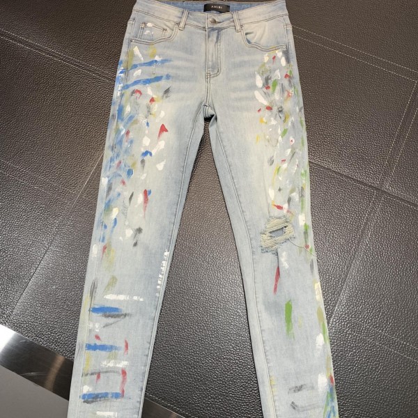 Amiri slim fit petite straight jeans