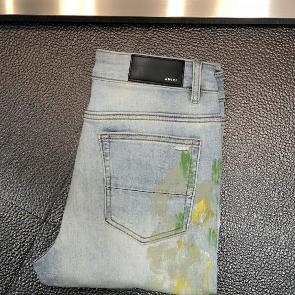 Amiri slim fit petite straight jeans
