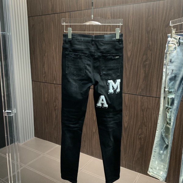 Amiri slim fit petite straight jeans