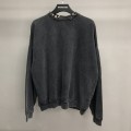 「#2449」Balenciaga neckline hardware perforated hoodie