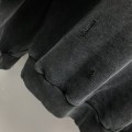 「#2449」Balenciaga neckline hardware perforated hoodie