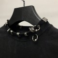 「#2450」Balenciaga neckline hardware perforated T-shirt