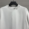 「#2451」Balenciaga neckline hardware perforated T-shirt