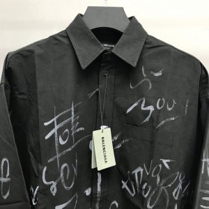 「#2456」Balenciaga BLCG graffiti long-sleeved shirt