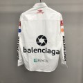 「#2457」Balenciaga LOGO LOGO racing style long sleeve shirt