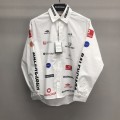 「#2457」Balenciaga LOGO LOGO racing style long sleeve shirt