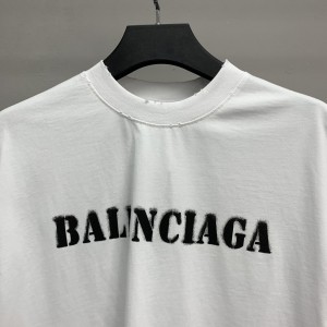 「#2506」Balenciaga front and back T-shirt with blurred letters