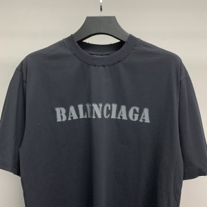 「#2507」Balenciaga front and back T-shirt with blurred letters