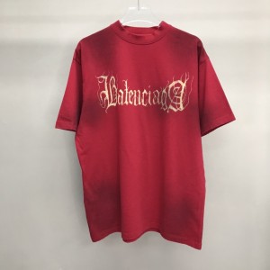 「#2508」Balenciaga Sanskrit lettering industrial paint T-shirt