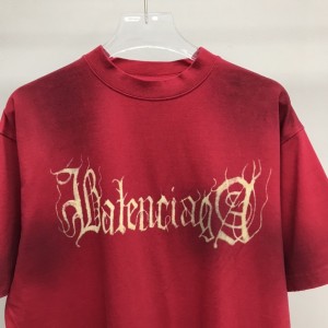 「#2508」Balenciaga Sanskrit lettering industrial paint T-shirt