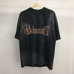 「#2509」Balenciaga Sanskrit lettering industrial paint T-shirt
