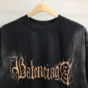 「#2509」Balenciaga Sanskrit lettering industrial paint T-shirt