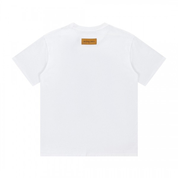 Louis Vuitton Logo lettering T-shirt with 23SS neckline