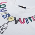 「#2581」Louis Vuitton Logo lettering T-shirt with 23SS neckline