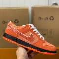 「#753」Nike UA Dunk SB Low Orange Lobster Sneakers