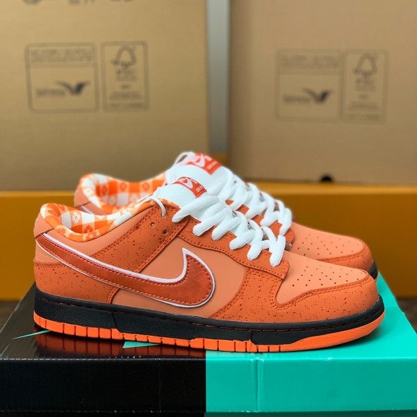 「#753」Nike UA Dunk SB Low Orange Lobster Sneakers