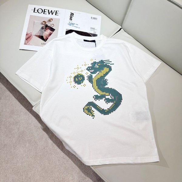 「#2594」Louis Vuitton 24ss Spring Dragon Year Limited Cotton T-shirt