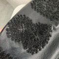 「#2603」Louis Vuitton FW23 lettered beaded embroidered leather jacket