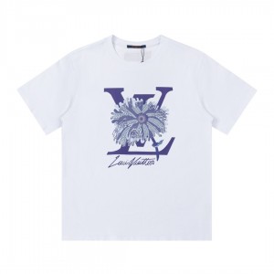 「#2610」Louis Vuitton 23SS logo printed t-shirt
