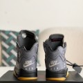 「#2614」OFF_WHITExJordan Air Jordan 5 Retro SP High-top basketball shoes