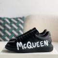 「#2618」Alexander McQueen black letter Sneakers