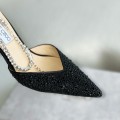 「#2664」Jimmy ChooSaeda 100 Lady Crystal Chain Heels JC