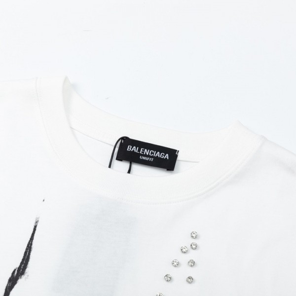 Balenciaga 23Ss Drill Print Hound Design t-shirt