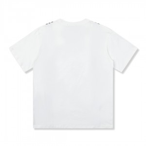 「#2685」Gucci  23SS double G vertical stripe foam printed t-shirt