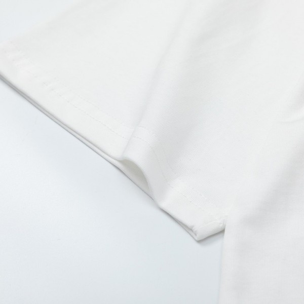 Gucci  23SS double G vertical stripe foam printed t-shirt