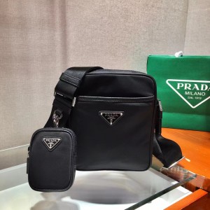 「#783」PRADA Re-Nylon recycled nylon and saffiano leather shoulder bag
