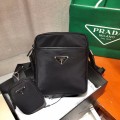 「#783」PRADA Re-Nylon recycled nylon and saffiano leather shoulder bag