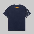「#2732」Louis Vuitton 23ss small plane full print pattern gold classic T-shirt