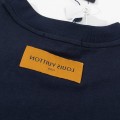 「#2732」Louis Vuitton 23ss small plane full print pattern gold classic T-shirt