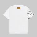 「#2733」Louis Vuitton 23ss small plane full print pattern gold classic T-shirt