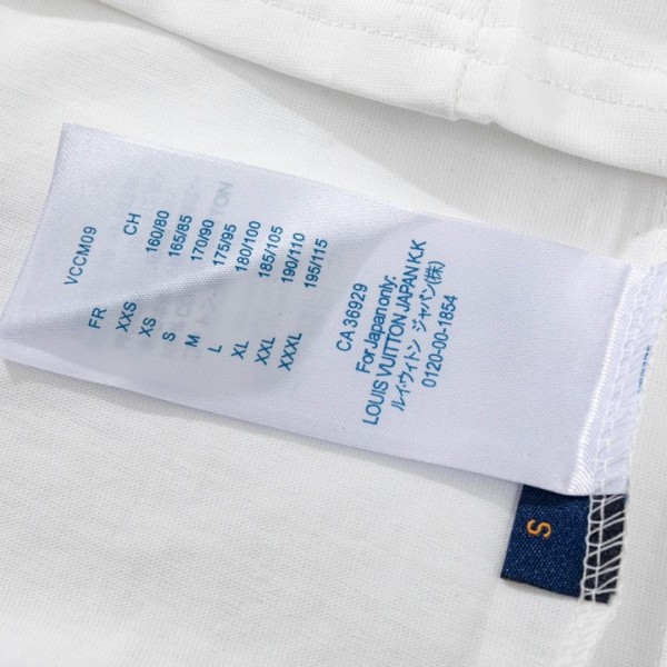 Louis Vuitton 23ss small plane full print pattern gold classic T-shirt