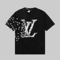 「#2734」Louis Vuitton 23ss small plane full print pattern gold classic T-shirt