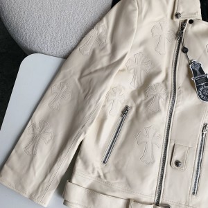 「#2743」Chrome Hearts Leather jacket