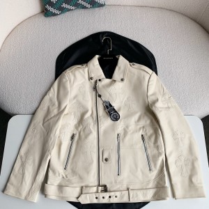 「#2743」Chrome Hearts Leather jacket