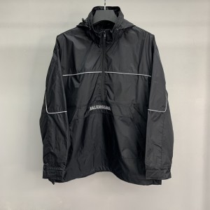 「#2749」Balenciaga BLCG reflective half zipper jacket