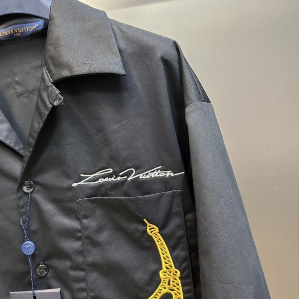 Louis Vuitton Iron Tower embroidered monogrammed shirt