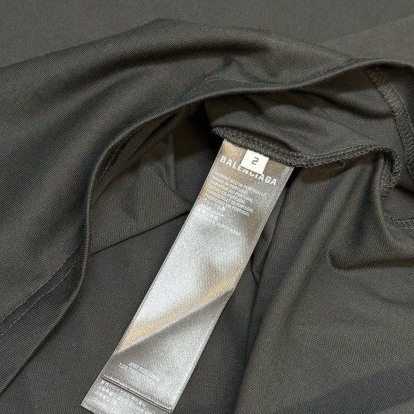 Balenciaga double back embroidered short sleeves